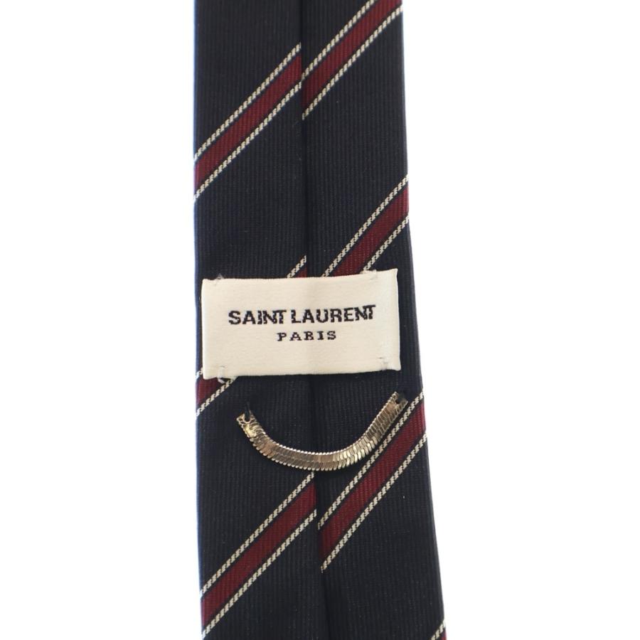 SAINT LAURENT PARIS サンローラン パリ ネクタイ ストライプ SAINT LAURENT PARIS サンローランパリ ストライプ シルクネクタイ