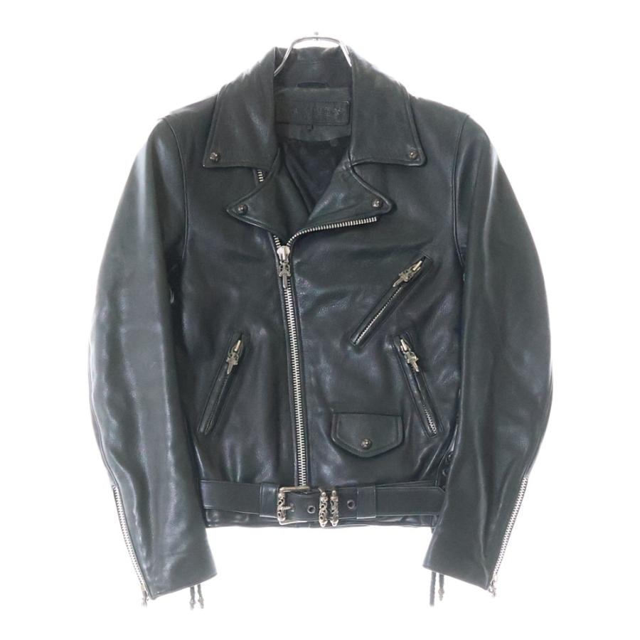 CHROME HEARTS（クロムハーツ） JJ DEAN ダガージップライダースレザー