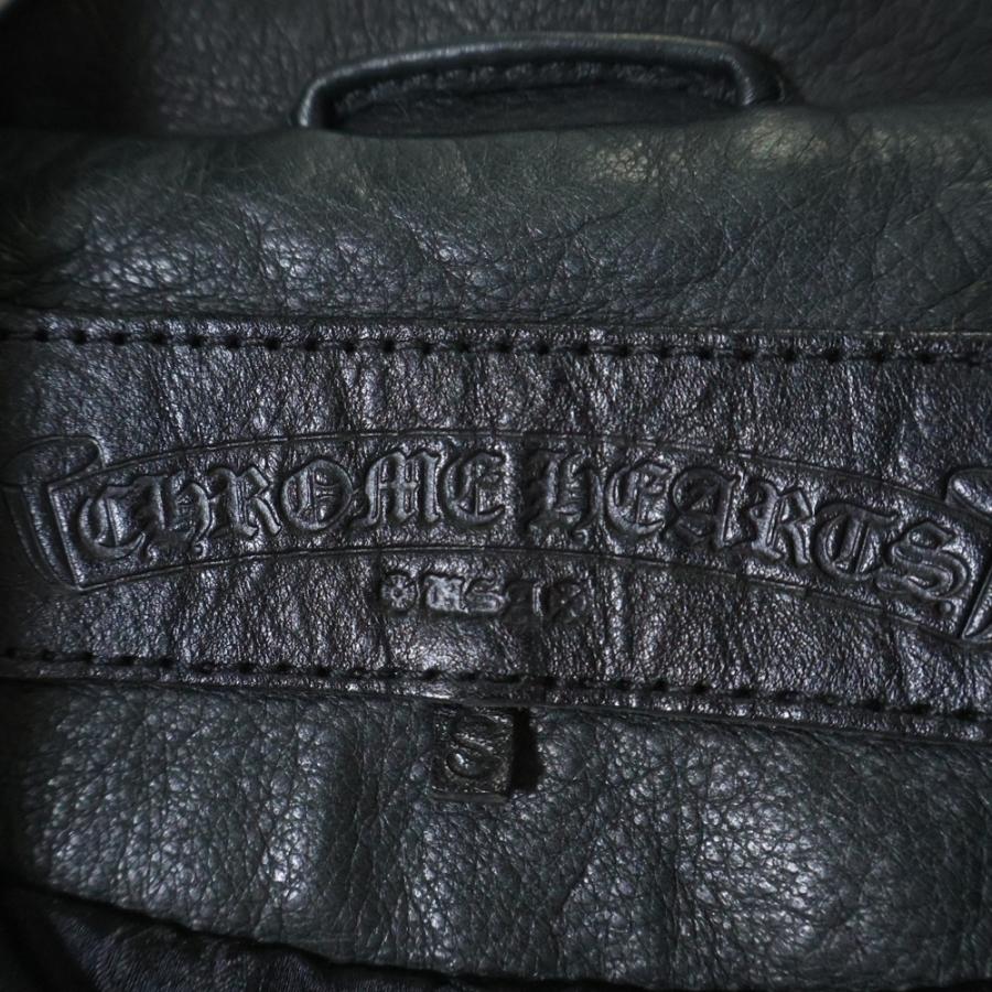 CHROME HEARTS（クロムハーツ） JJ DEAN ダガージップライダースレザー