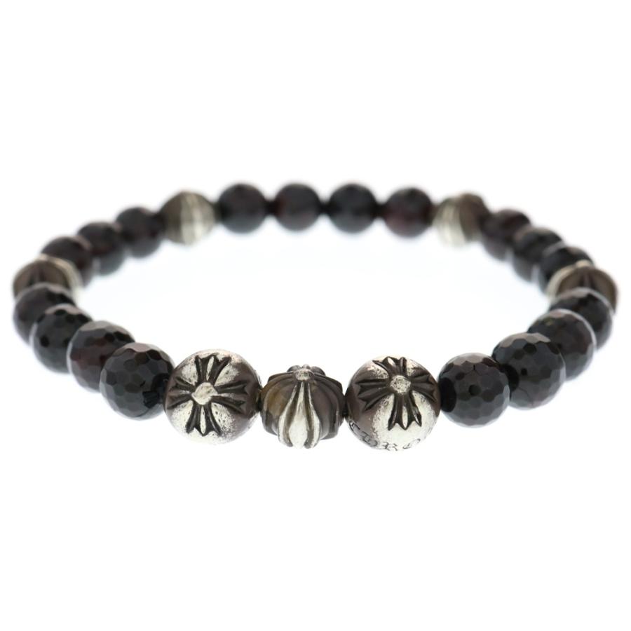 CHROME HEARTS（クロムハーツ） 8mm BEAD ブラウンビーズブレスレット