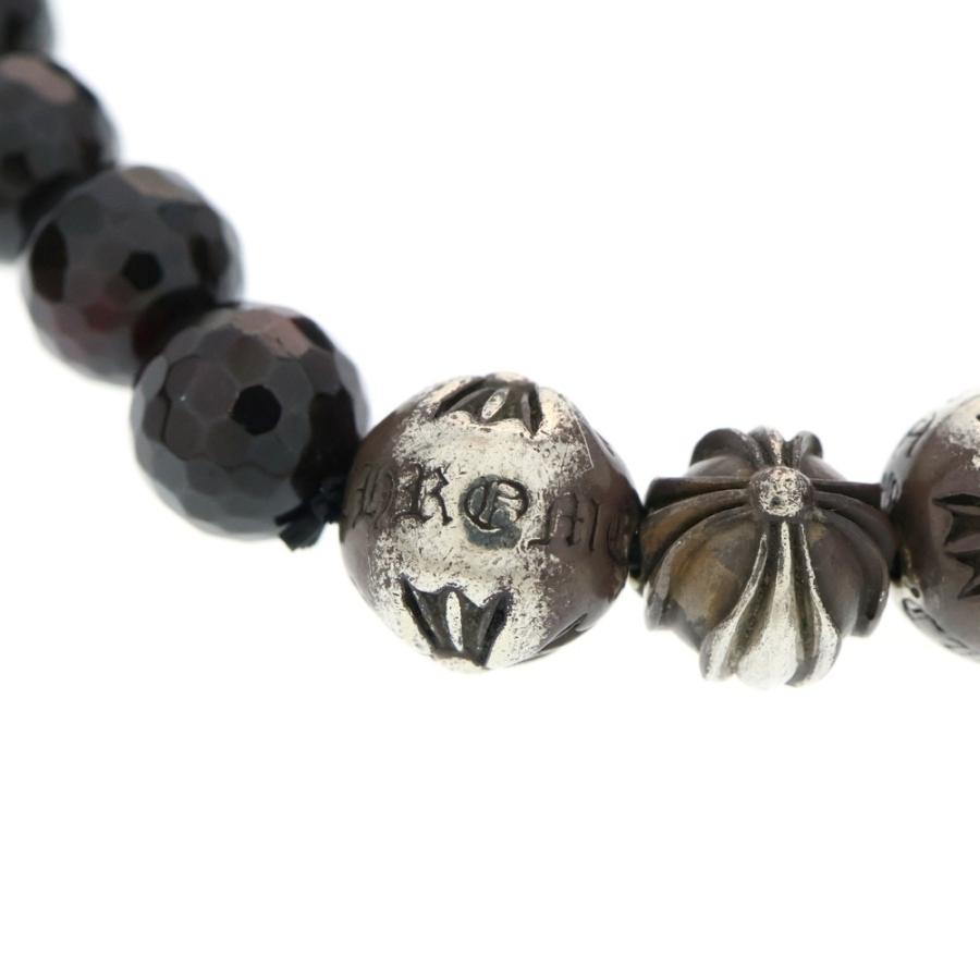 CHROME HEARTS（クロムハーツ） 8mm BEAD ブラウンビーズブレスレット