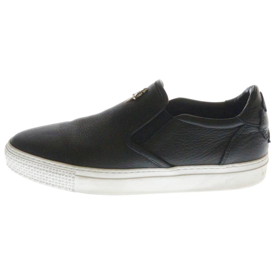CHROME HEARTS クロムハーツ SLIP ON BLK CALF スリッポン CHプラス  