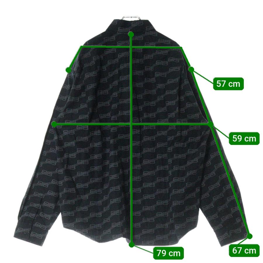 BALENCIAGA（バレンシアガ） BB ALL OVER LOGO LARGE SHIRTS 662983