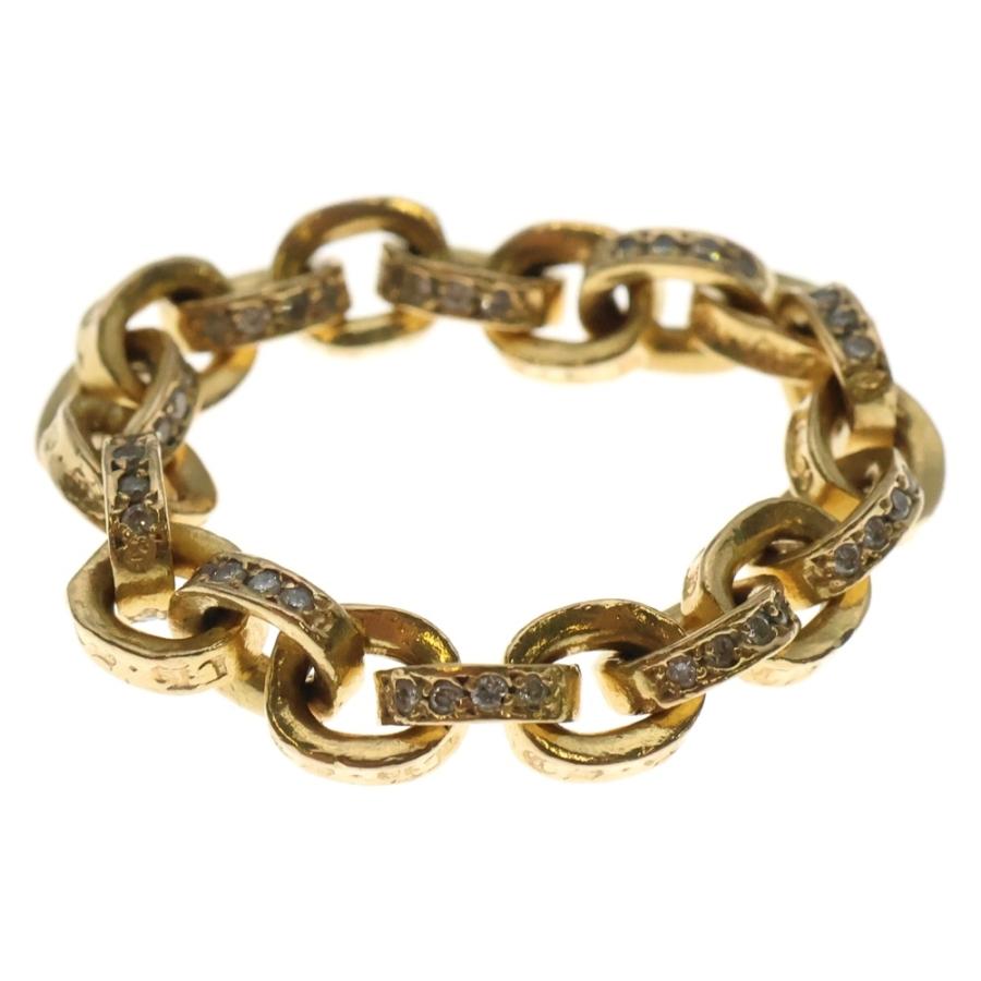 CHROME HEARTS（クロムハーツ） 22K PAPER CHAIN RING PAVE DAIA