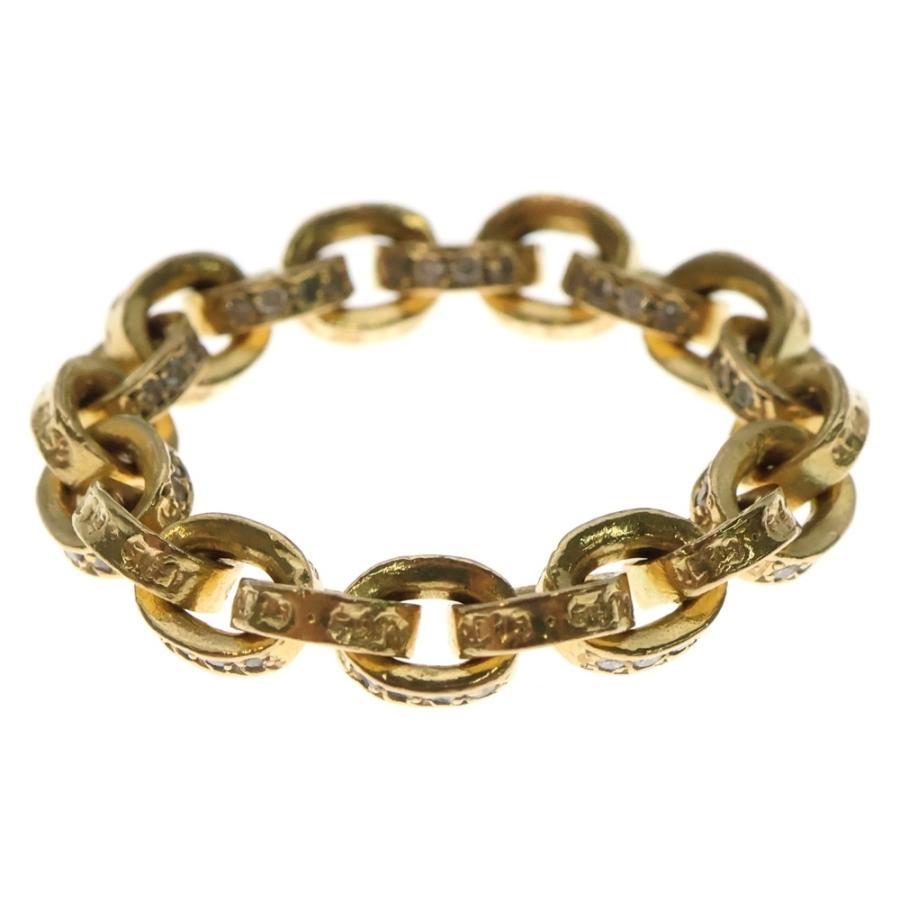 CHROME HEARTS（クロムハーツ） 22K PAPER CHAIN RING PAVE DAIA