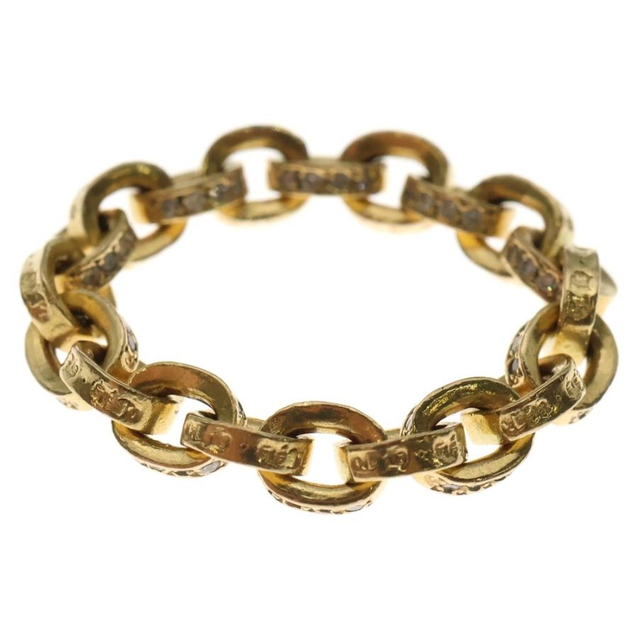 CHROME HEARTS（クロムハーツ） 22K PAPER CHAIN RING PAVE DAIA