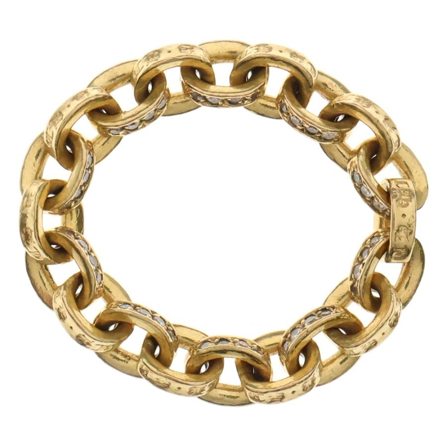 CHROME HEARTS（クロムハーツ） 22K PAPER CHAIN RING PAVE DAIA