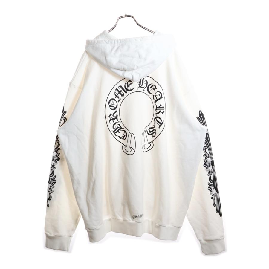 CHROME HEARTS（クロムハーツ） SWTSHRT HD ZIP バックホースシュー 袖