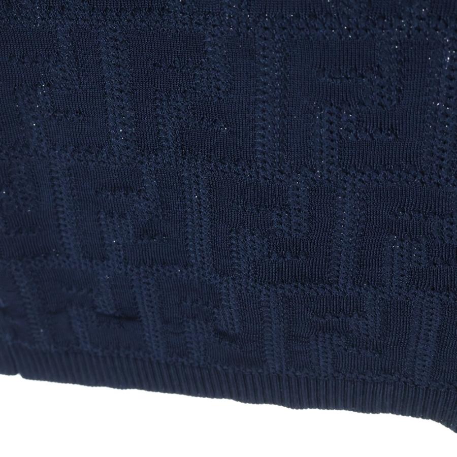FENDI（フェンディ） FFロゴ ズッカ柄 ニット ノースリーブワンピース