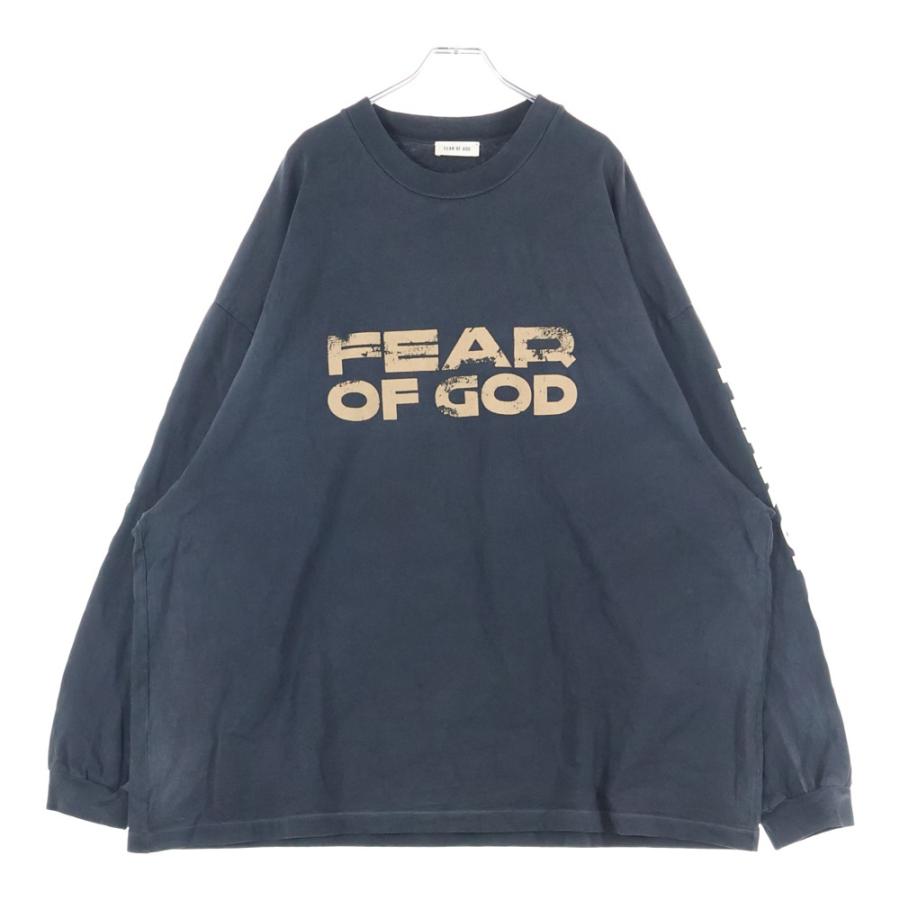 FEAR OF GOD フィアオブゴッド RELAXED LS TEE 袖ロゴ フロント