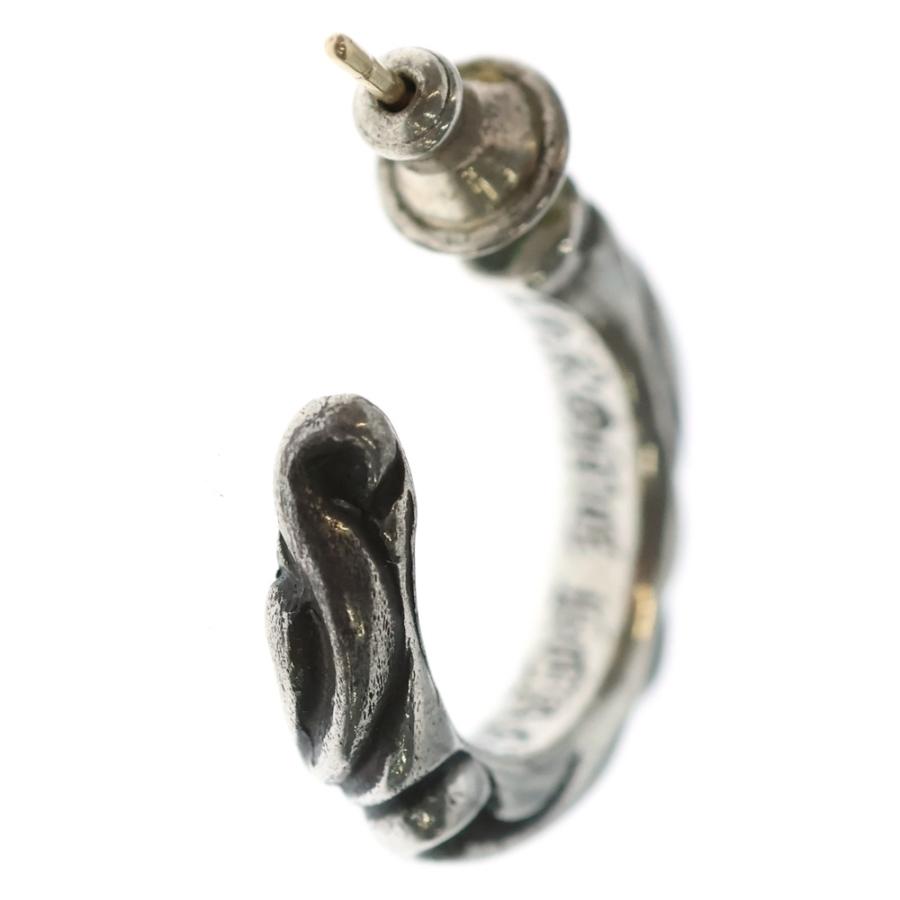 CHROME HEARTS クロムハーツ HOOP SCROOL 1 スクロールフープ シルバーピアス_1