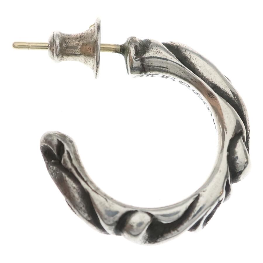 CHROME HEARTS クロムハーツ HOOP SCROOL 1 スクロールフープ シルバーピアス_3
