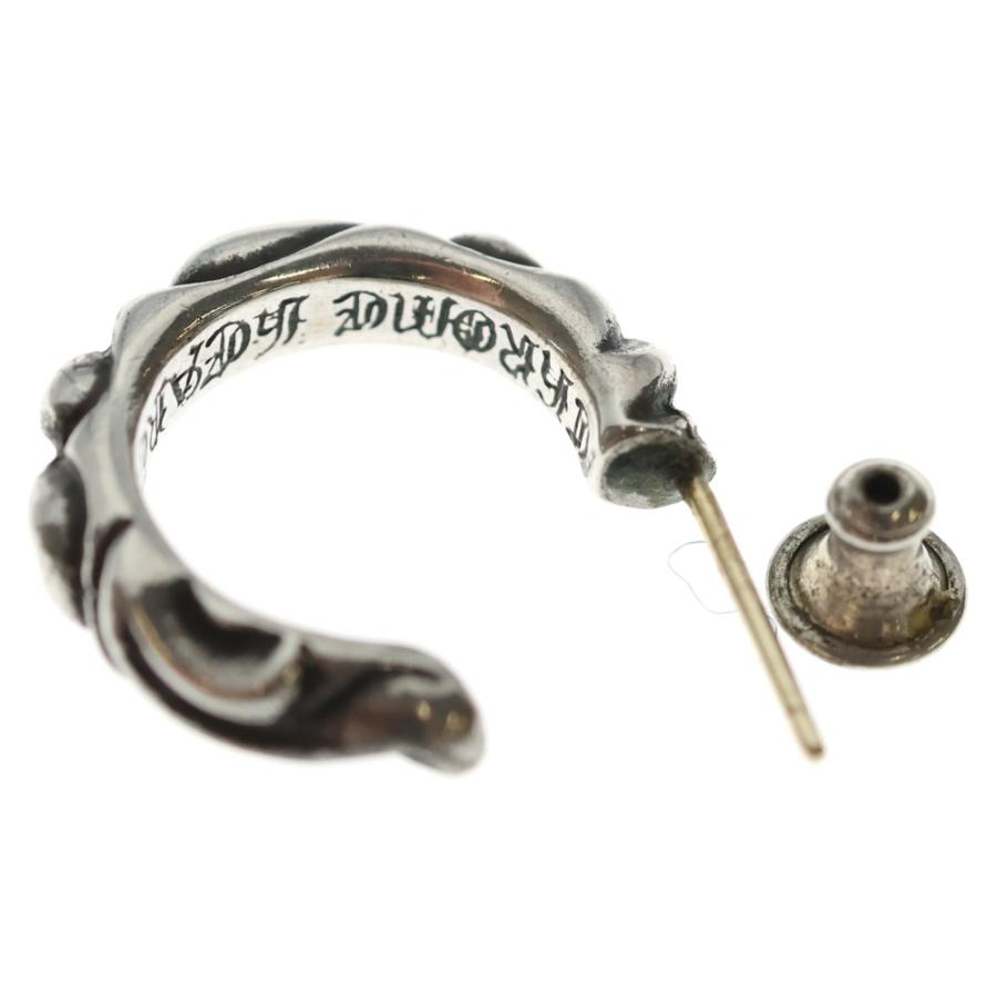 CHROME HEARTS クロムハーツ HOOP SCROOL 1 スクロールフープ シルバーピアス_5