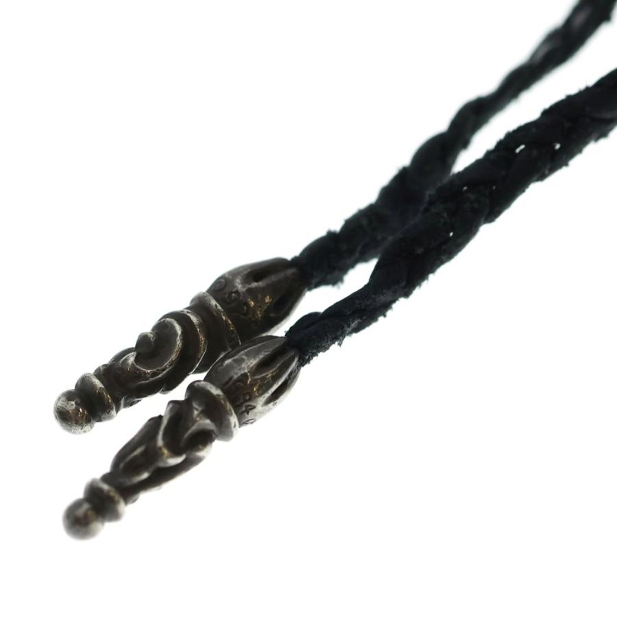 【AL】CHROME HEARTSネックレス　スクロールレザーブレード スクロール BRAID LEATHER HEARTS)クロムハーツ クロムハーツ(CHROME アクセサリー
