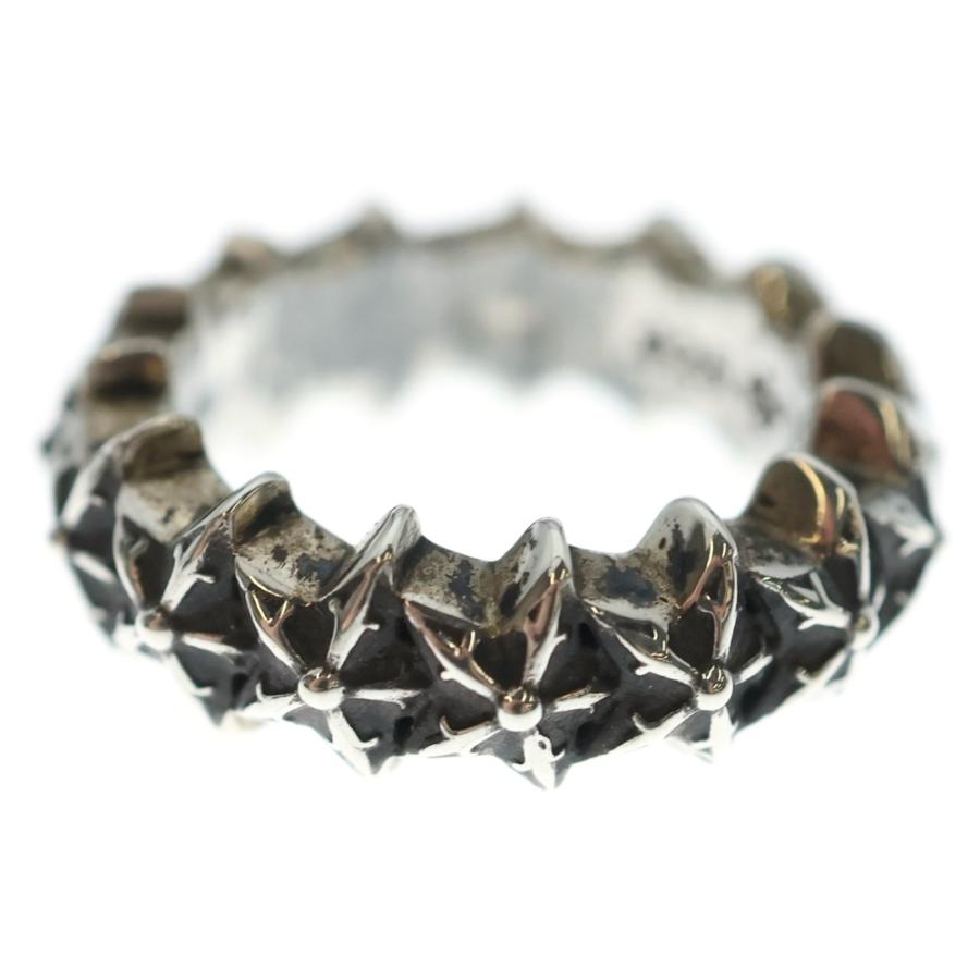 CHROME HEARTSスタッズ付きシルバーリング CHROME HEARTS（クロムハーツ） TNY STAR BAND タイニースターバンド