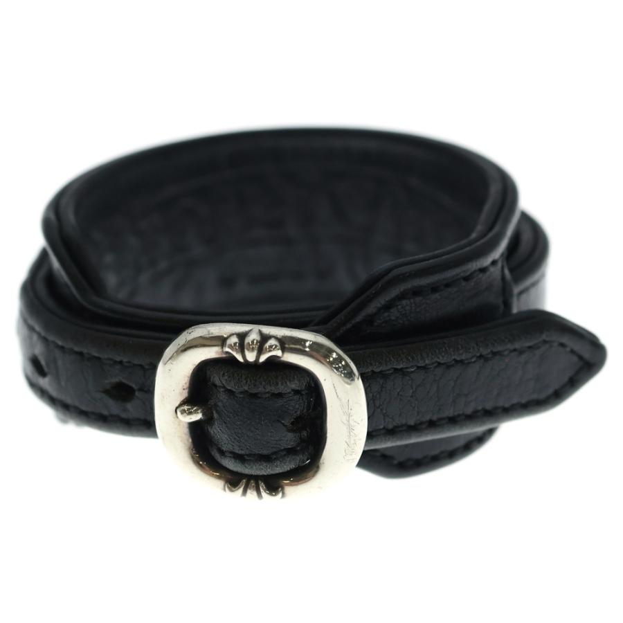 クロムハーツ　R&R タイニーバックル　レザーブレスレット CHROME HEARTS（クロムハーツ） R&R SLIM TINY BUCKLE ロックンロール