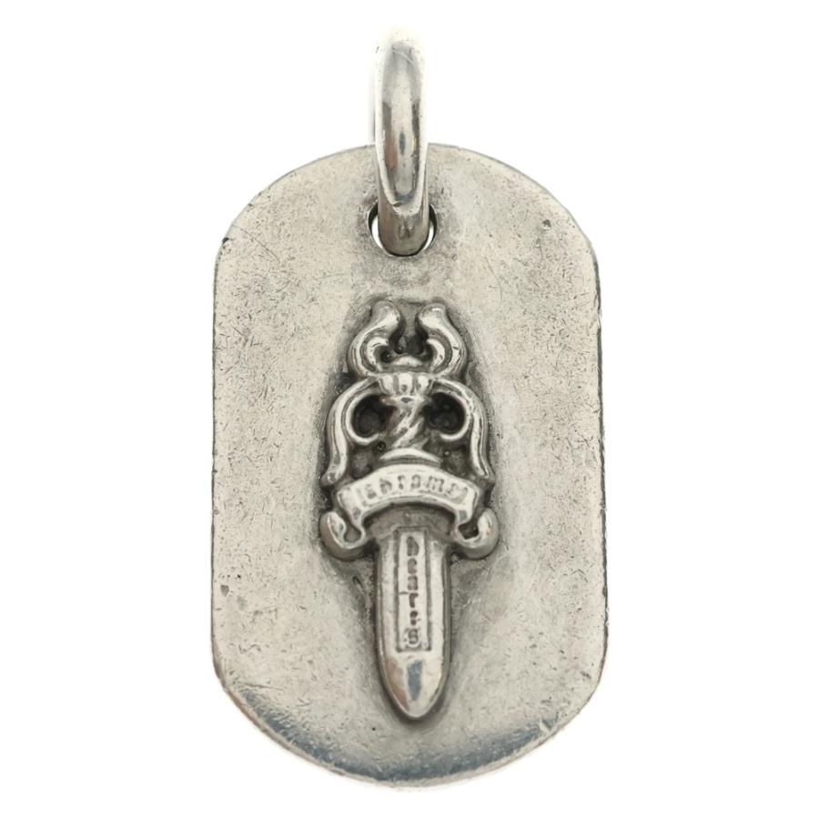 クロムハーツ　ダガーペンダントトップ　ドッグタグ CHROME HEARTS（クロムハーツ） RAISED DAGGER DOGTAG レイズドダガー