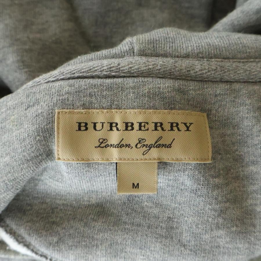 BURBERRY LONDON バーバリーロンドン LOGO HOODIE 8003015 ロゴパッチ プルオーバーパーカー フーディー グレー BURBERRY（バーバリー） BURBERRY LONDON バーバリーロンドン LOGO