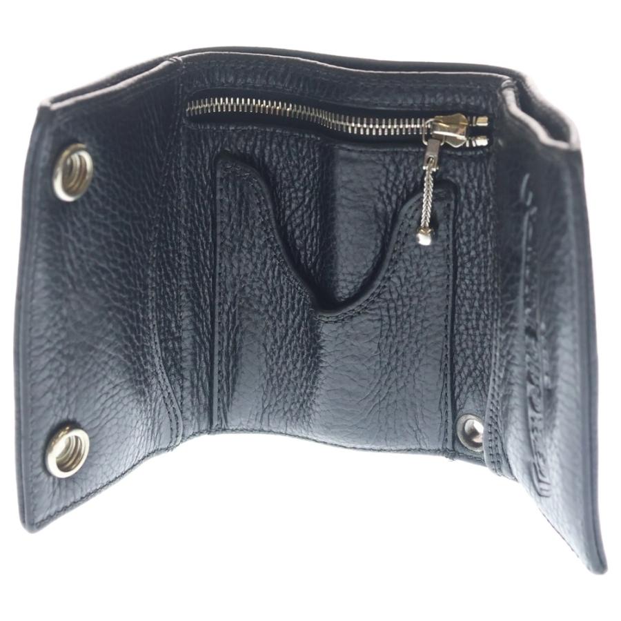 CHROME HEARTS（クロムハーツ） 3FOLD 3フォールド クロスボタンレザー