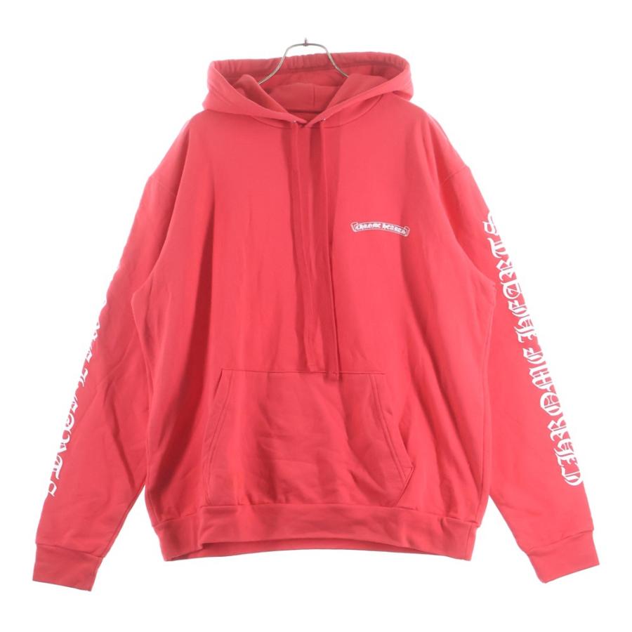 CHROME HEARTS クロムハーツ SWTSHRT PLV 英字プリントパーカー レッド CHROME HEARTS（クロムハーツ） SWTSHRT PLV 英字プリントパーカー