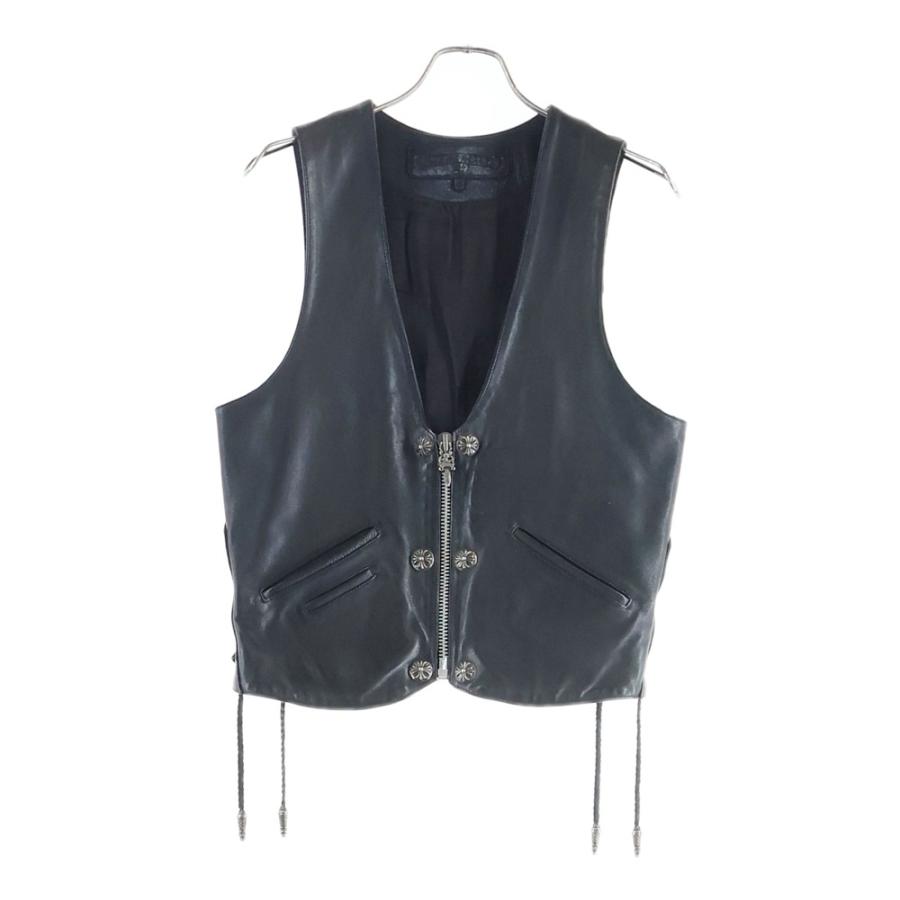 CHROME HEARTS（クロムハーツ） 6BTN ZIP FRNT CH FLEUR VEST バックCH