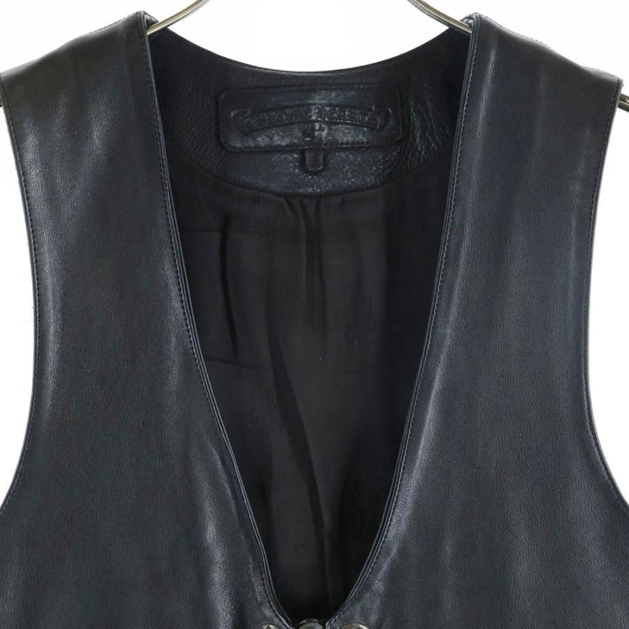 CHROME HEARTS（クロムハーツ） 6BTN ZIP FRNT CH FLEUR VEST バックCH