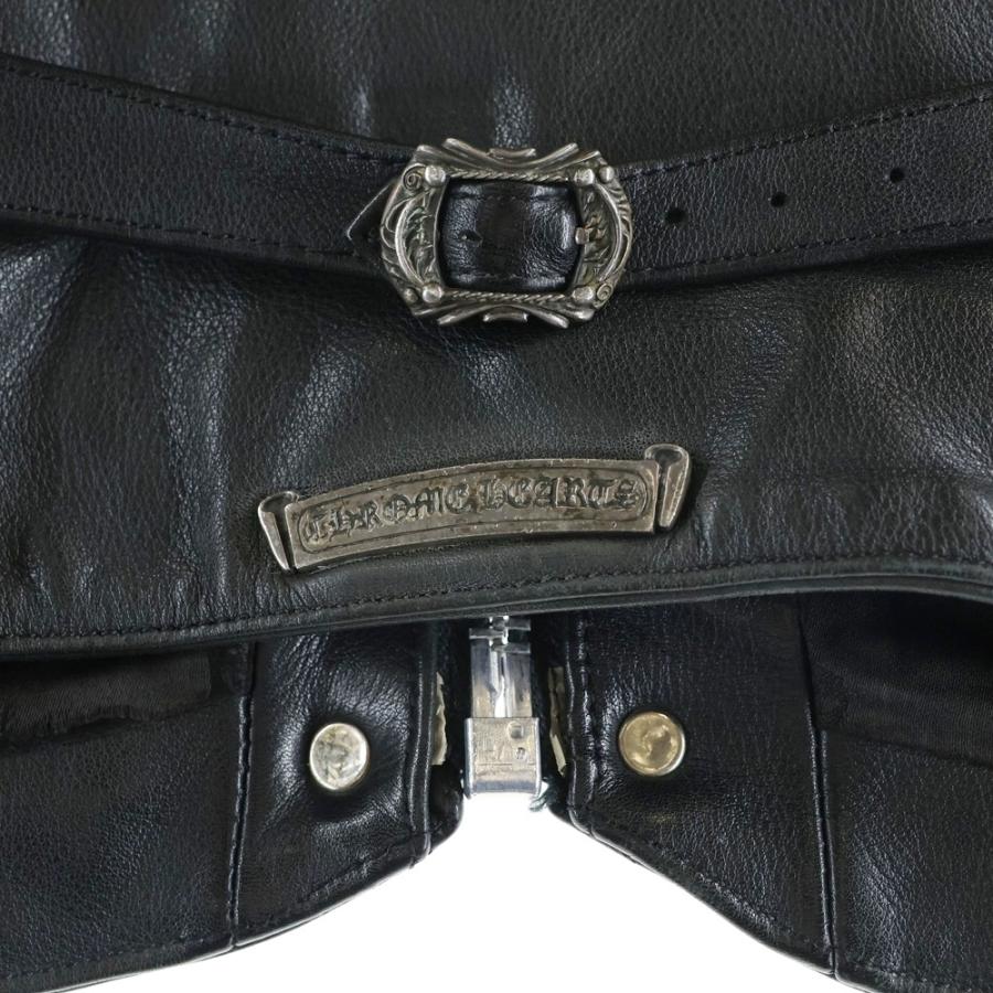 CHROME HEARTS（クロムハーツ） 6BTN ZIP FRNT CH FLEUR VEST バックCH