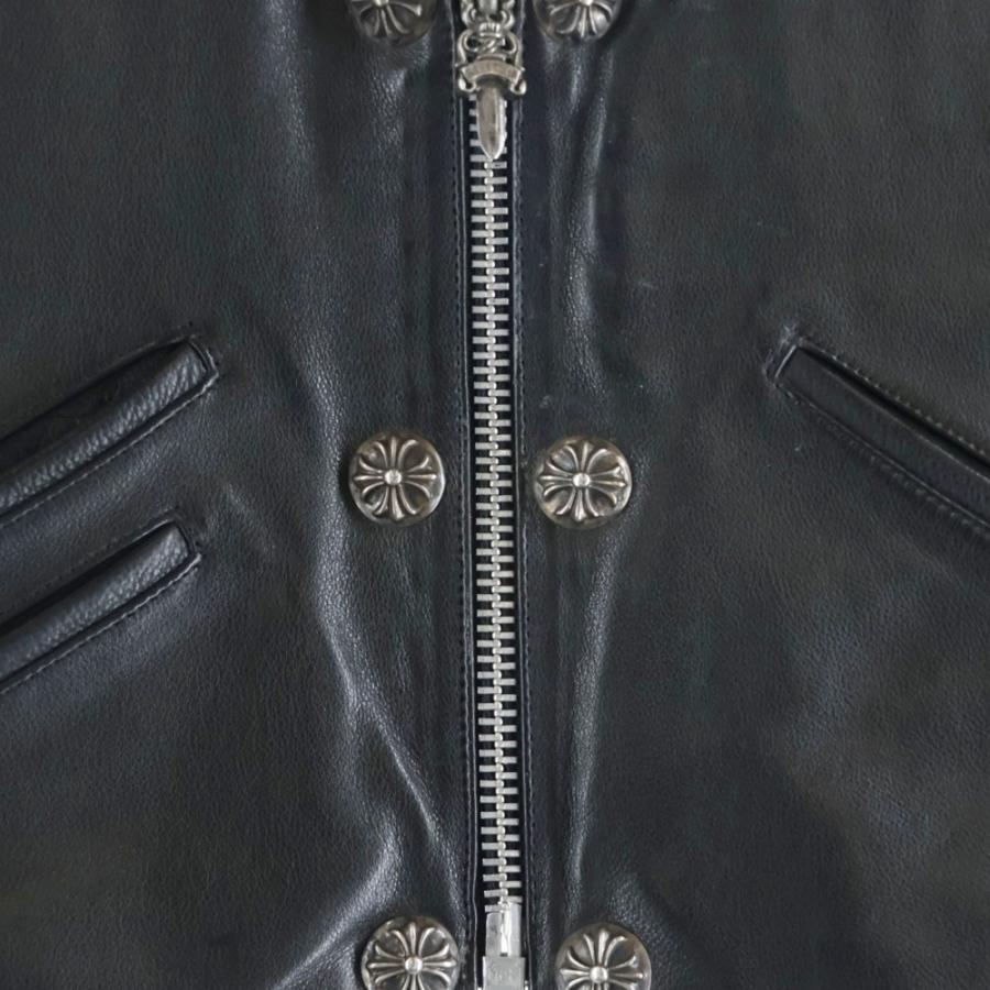 CHROME HEARTS（クロムハーツ） 6BTN ZIP FRNT CH FLEUR VEST バックCH