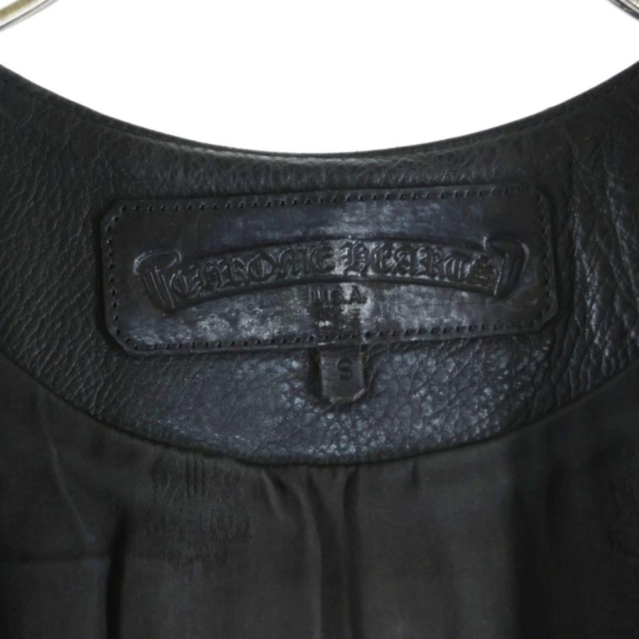 CHROME HEARTS（クロムハーツ） 6BTN ZIP FRNT CH FLEUR VEST バックCH