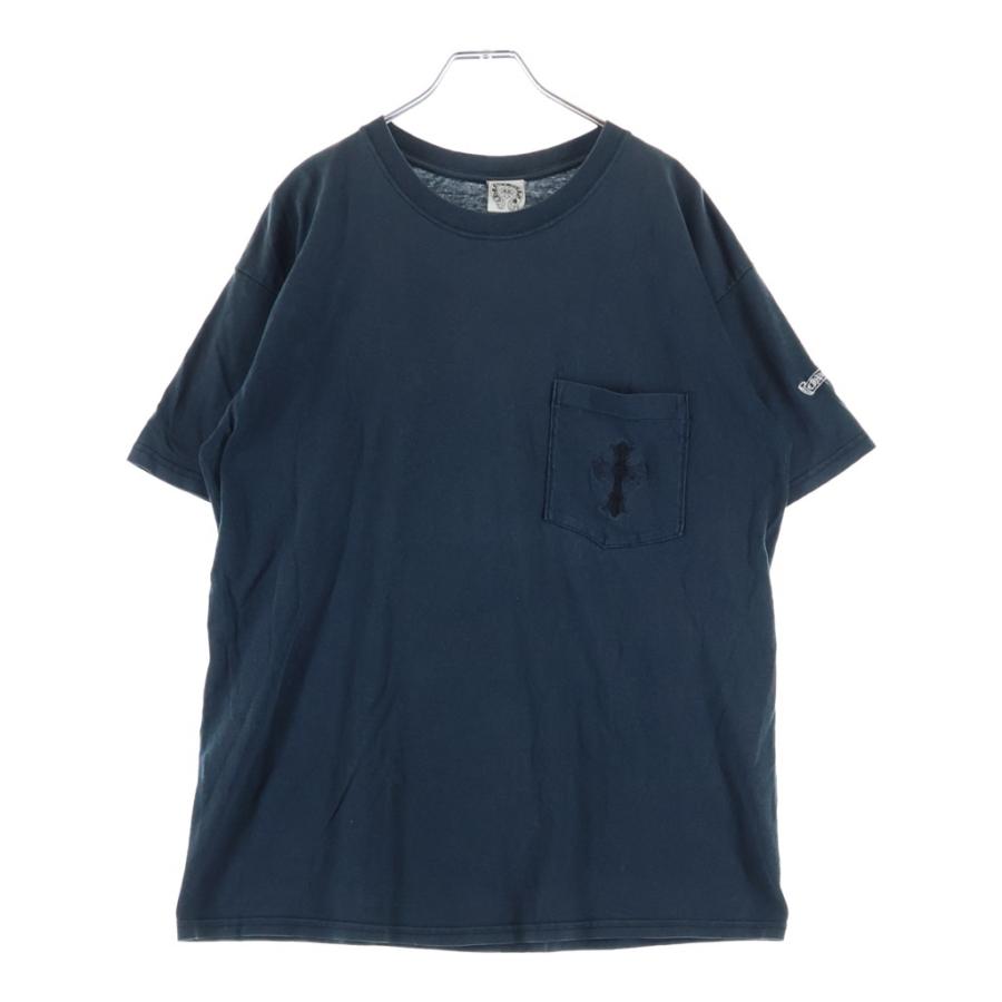 CHROME HEARTS（クロムハーツ） OLD ダブルCHクロス刺繍 半袖ポケットT