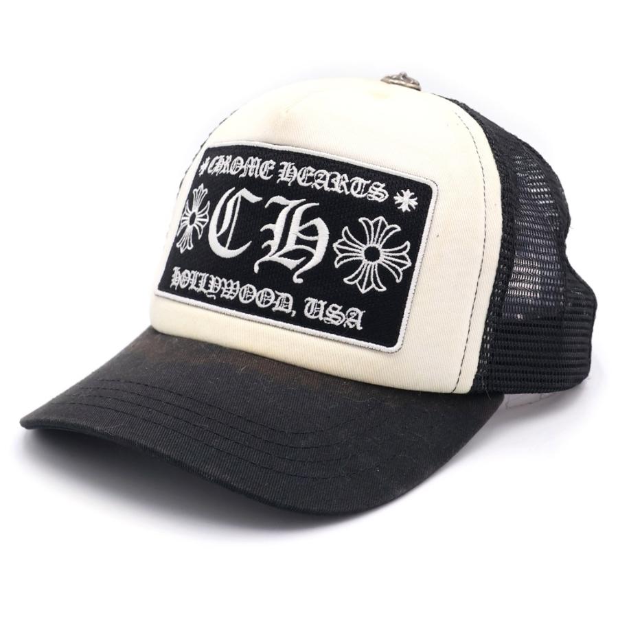 Chrome Hearts クロムハーツ CHロゴ トラッカーキャップ CHROME HEARTSクロムハーツNY限定CHトラッカー キャップ black/black 帽子