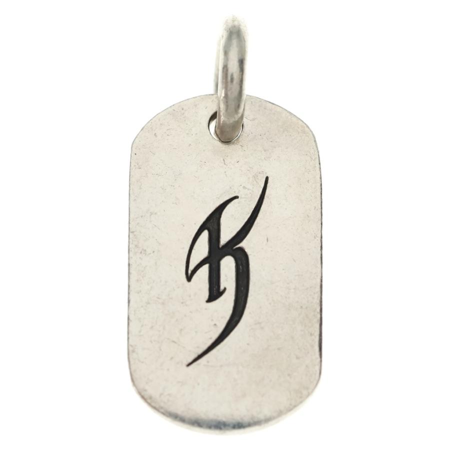 氷室京介×クロムハーツ イニシャルK ドッグタグチャーム ペンダントトップ CHROME HEARTS（クロムハーツ） ×氷室京介 ドッグタグ イニシャル