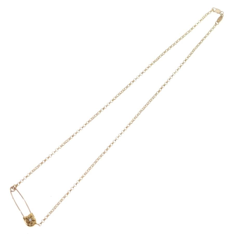 CHROME HEARTS（クロムハーツ） 22K SAFETY PIN NECKLACE 1DIA