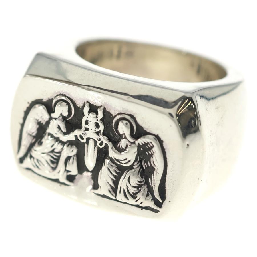 CHROME HEARTS クロムハーツ BIG PJ ANGEL RING ビッグPJエンジェルリング シルバー CHROME HEARTS（クロムハーツ） BIG PJ ANGEL エンジェルビッグ