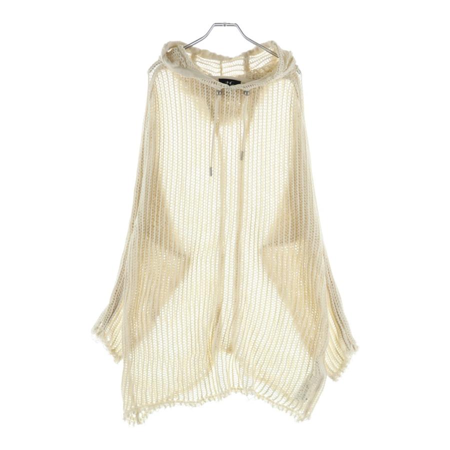 THUG CLUB サグクラブ TC LINE MESH KNIT HOODIE ドローストリング付き 