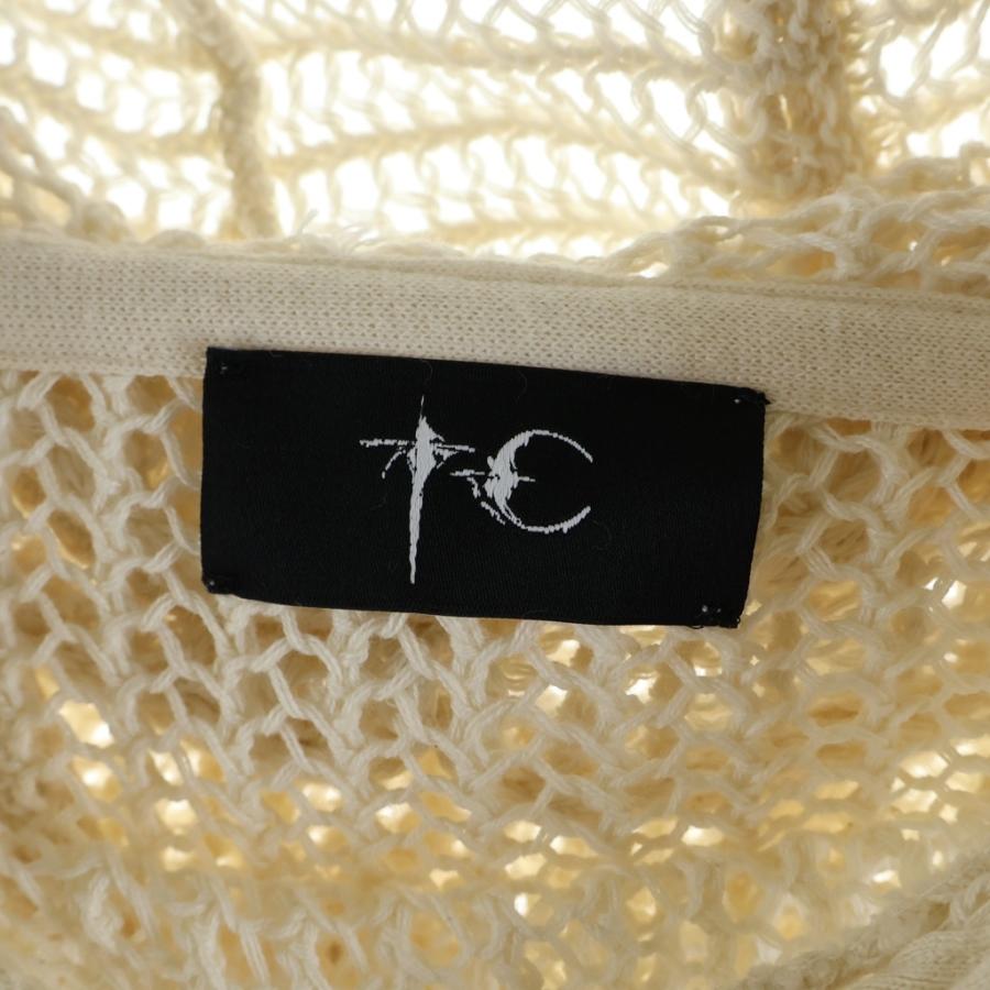 THUG CLUB サグクラブ TC LINE MESH KNIT HOODIE ドローストリング付き 