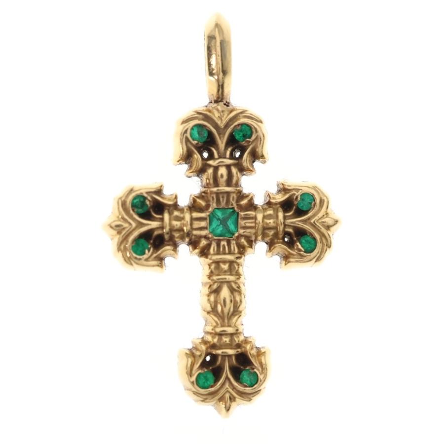 CHROME HEARTS（クロムハーツ） 22K CHARM FILIGREE TINY P EMRLD 