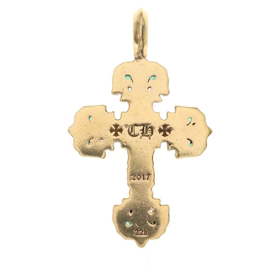 CHROME HEARTS（クロムハーツ） 22K CHARM FILIGREE TINY P EMRLD 