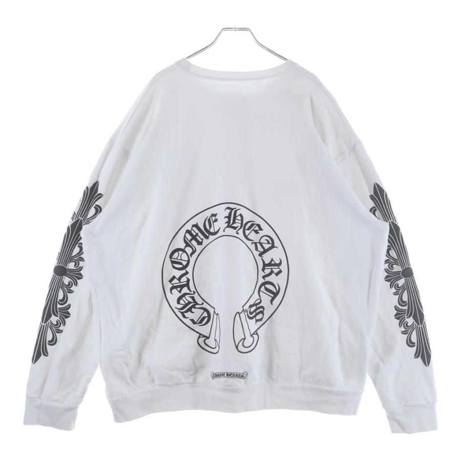 CHROME HEARTS クロムハーツ SWTSHRT PLVR バックホースシュー袖フローラルプリントスウェット CHROME HEARTS（クロムハーツ） SWTSHRT PLVR 袖フローラルバック