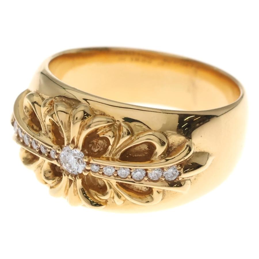 CHROME HEARTS クロムハーツ 22K FLRL CRS P/D フローラルクロス リング パヴェダイヤ ゴールド CHROME HEARTS（クロムハーツ） 22K FLRL CRS P D 22Kフローラルクロス