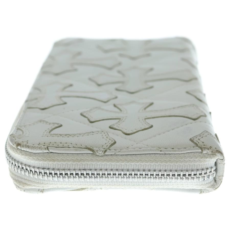 CHROME HEARTS　クロムハーツキルティングセメタリークロス　 長財布 CHROME HEARTS（クロムハーツ） REC F ZIP QUILTED WALLET セメタリー