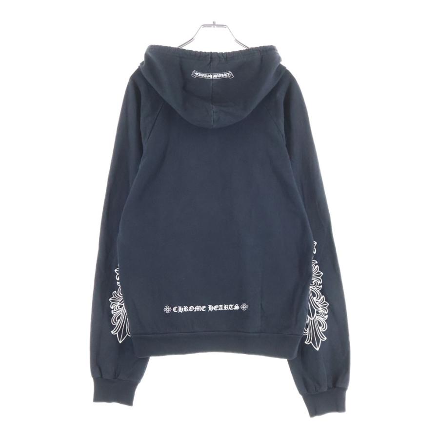 Old Chrome Hearts ホースシュー袖フローラルzip XL CHROME HEARTS（クロムハーツ） OLD SWTSHRT HD ZIP 袖フローラル