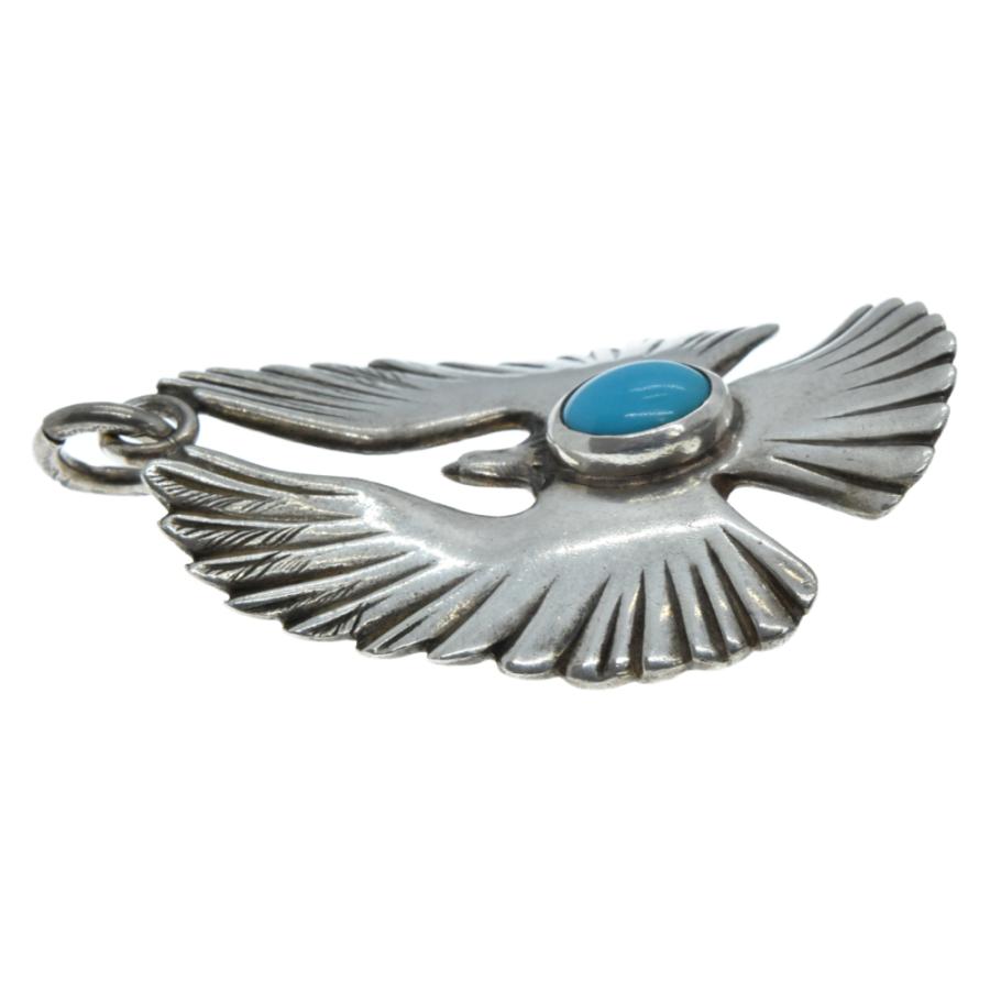 ゴローズ ターコイズ付きイーグルペンダント ネックレストップ