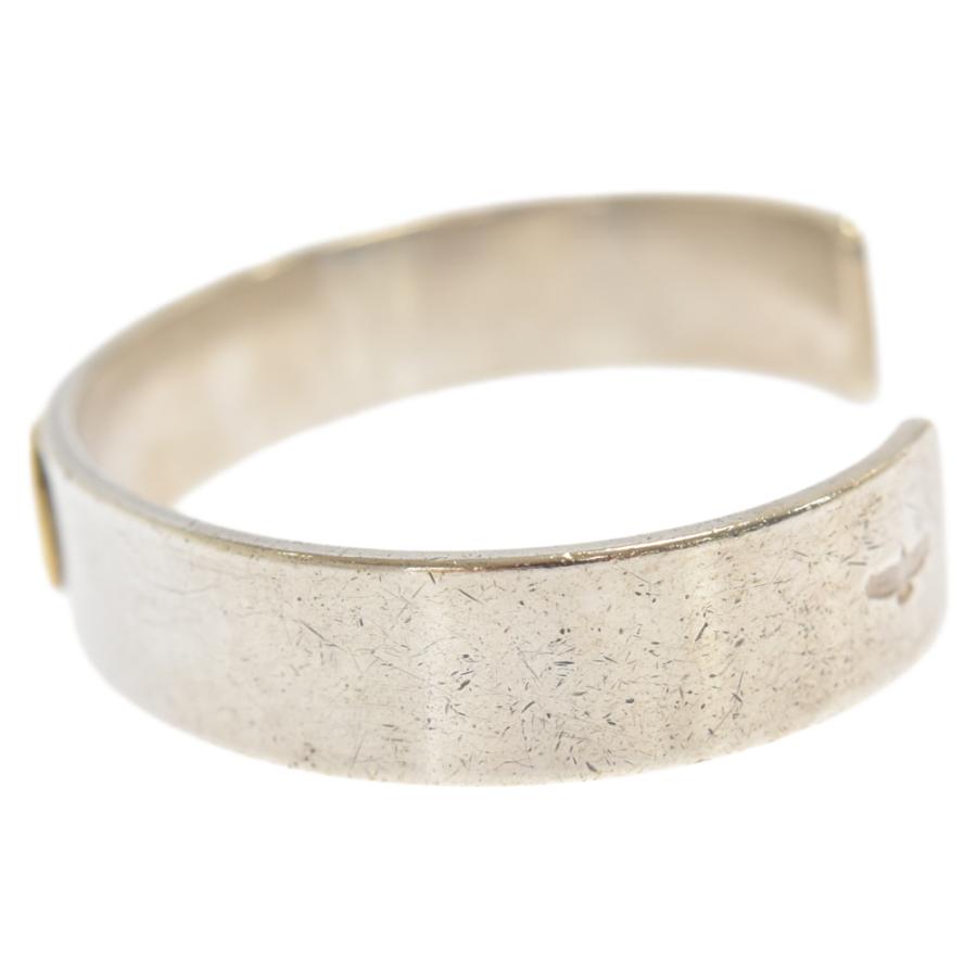 wingrock ウィングロック　K18 金メタル付き　平打ち　バングル WINGROCK ウィングロック K18 金メタル付き 平打ち バングル