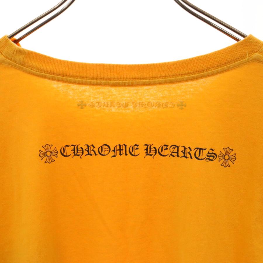 ダガー&サイドロゴ Chrome Hearts ロンT マスタード クロムハーツ ダガー&サイドロゴ Chrome Hearts ロンT マスタード クロムハーツ