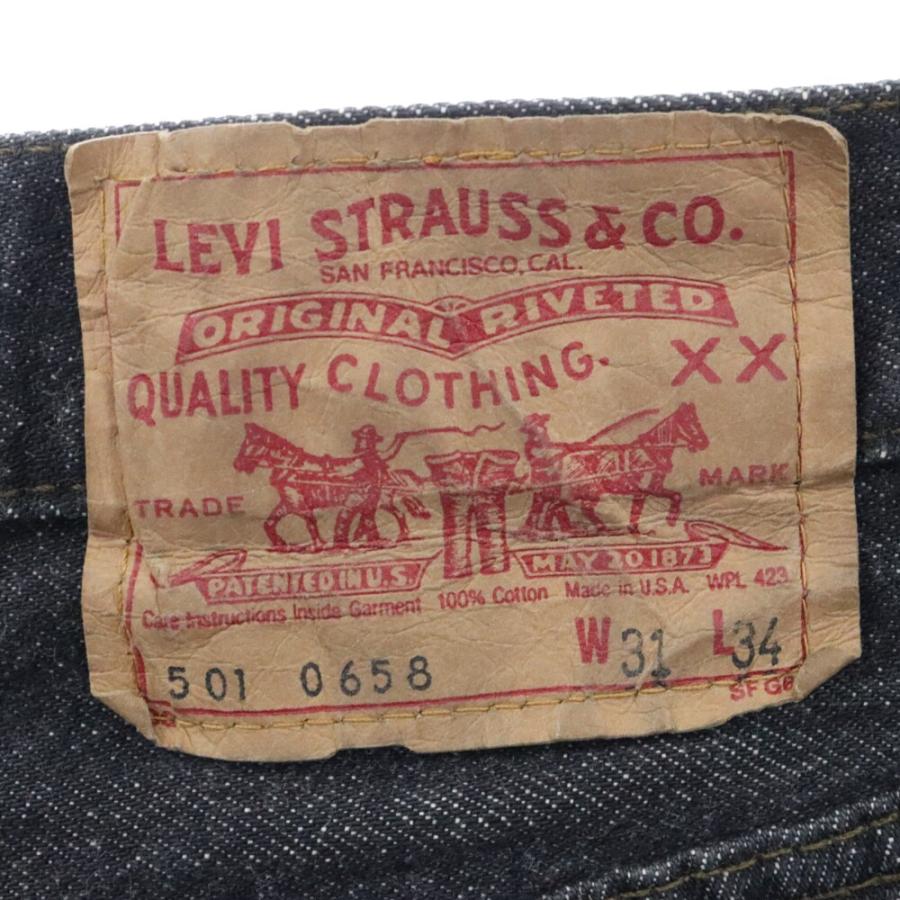 Levi's リーバイス 90S VINTAGE 501 0658 ボタン裏刻印524 ストレートデニムパンツ ブラック Levi's（リーバイス） 90S VINTAGE 501 0658 ボタン裏刻印524