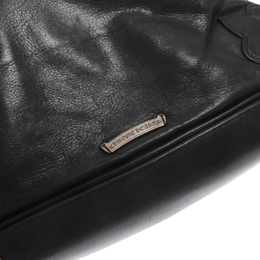 クロムハーツ   DIAPER ダイパー レザー ショルダーボストンバッグ 中古 SJ02 CHROME HEARTS（クロムハーツ） BAG-DIAPER2WAY ダイパーバッグ ダガー