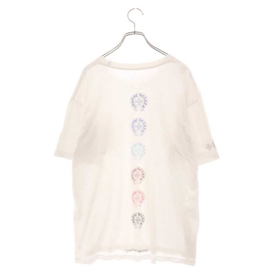 CHROME HEARTS Tシャツ 半袖 バックロゴ ホースシュー 白 XS CHROME HEARTS（クロムハーツ） 新品正規品 Tシャツ ホースシュー