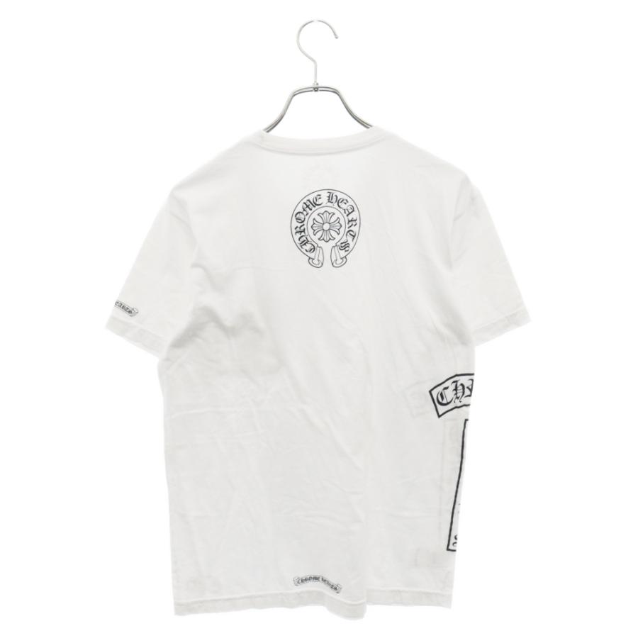 トップス Chrome Hearts Scroll Logo T-shirt \"White CHROME HEARTS クロムハーツ Scroll Logo TEE サイドスクロールロゴ