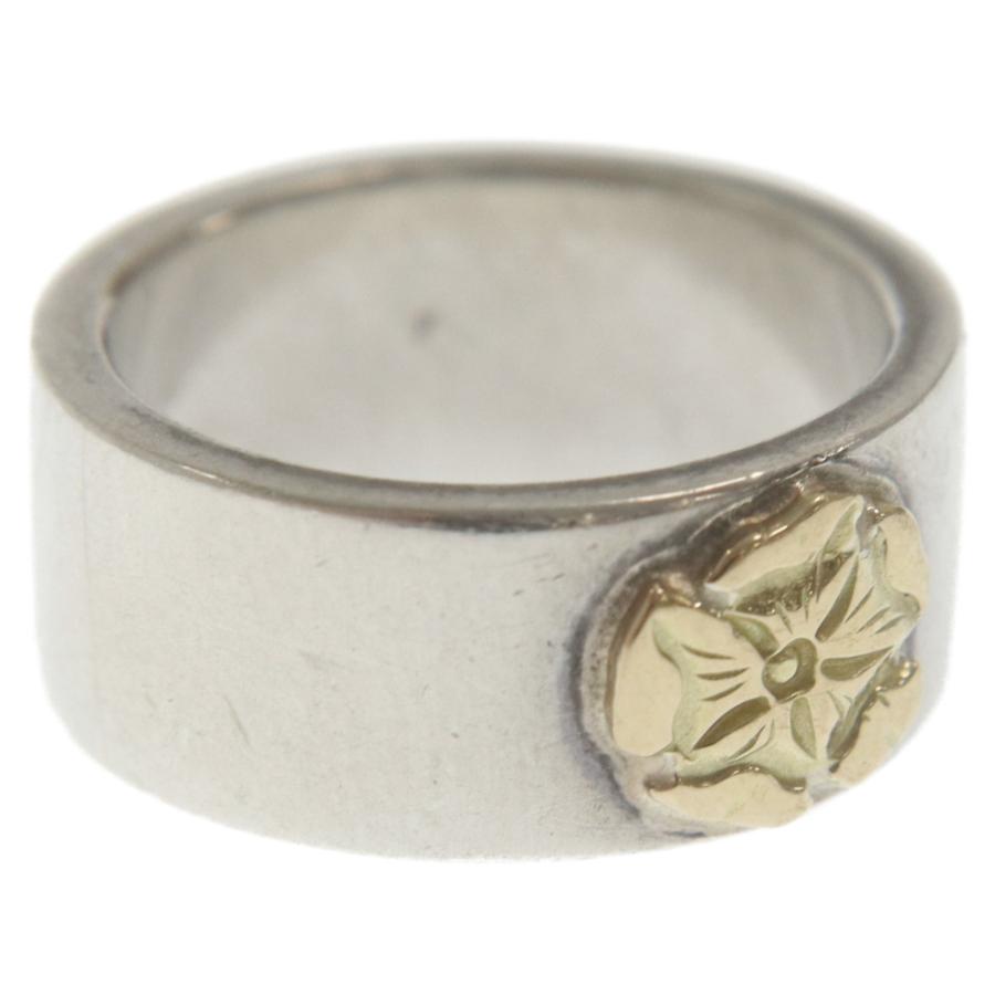 goro's（ゴローズ） ローズ平打ちリング 指輪 シルバー/ゴールド